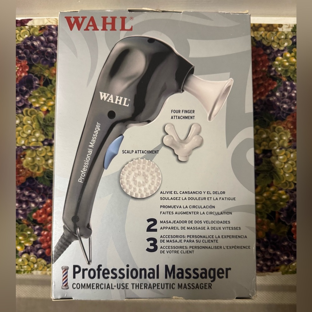 Wahl Corded Massager with Gray and Blue Accents